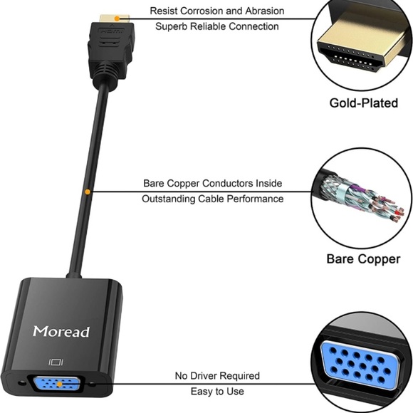 Moread HDMI to VGA Adapter - Picture 5 of 8